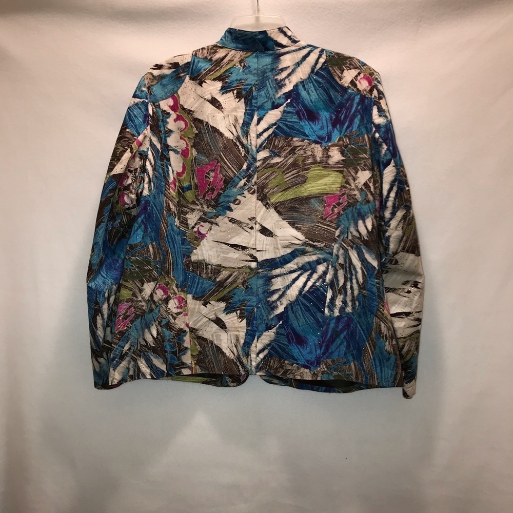 Chico’s Size 3 Multicolored Lightweight Jacket - Picture 8 of 8